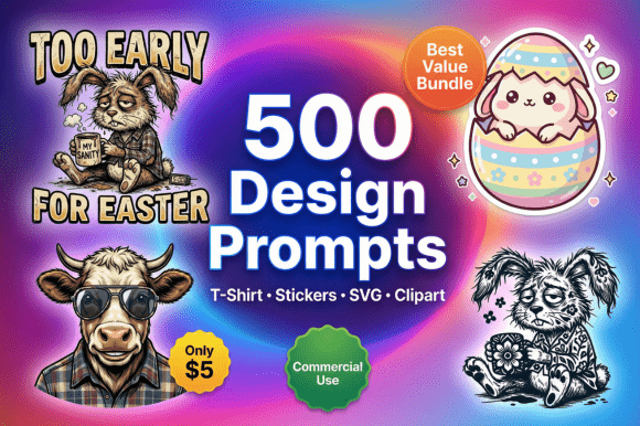 500 Easter AI Prompts Bundle: Graphics & Illustrations Review