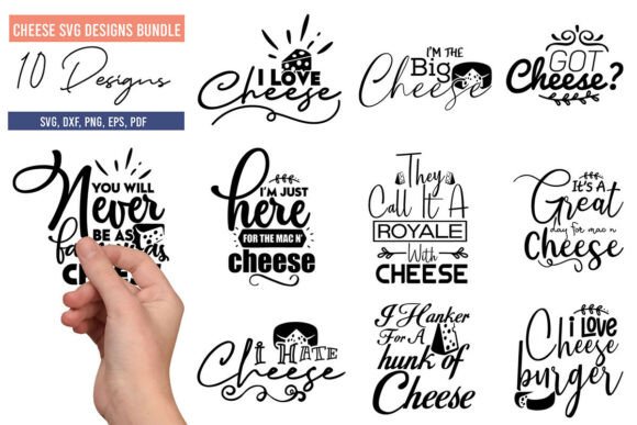 Cheese SVG Designs Bundle: Graphics for Crafts & Content